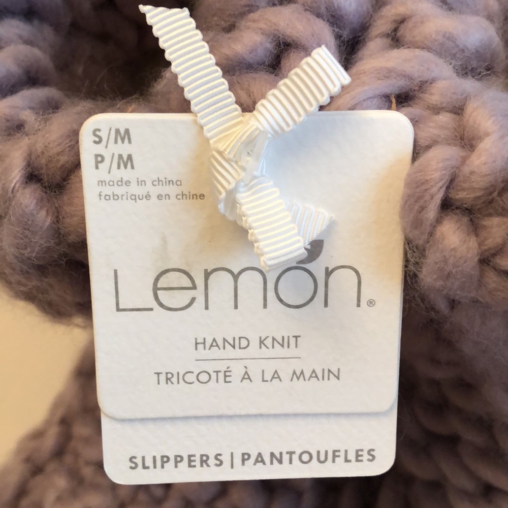 LEMON Slippers, Hand Knit, 2 Pairs - Picture 8 of 10